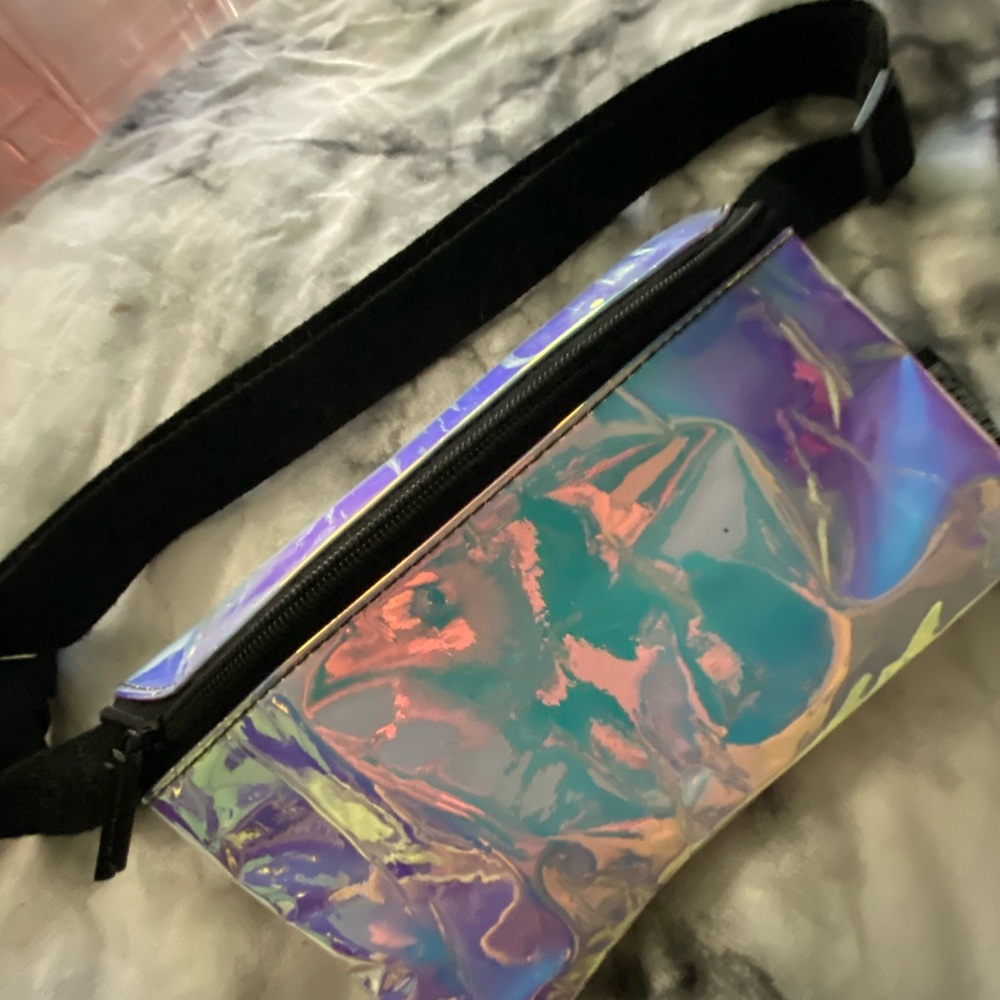 Holographic rave fanny pack